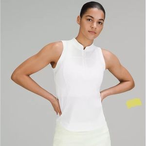 NWT Lululemon Front-Zip Mock-Neck Tennis Tank Top